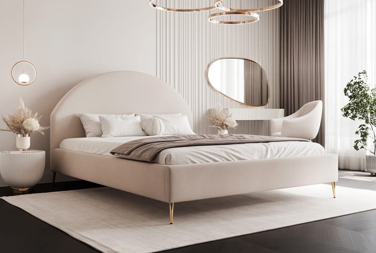 Łóżko tapicerowane PORTO SLIM dream velvet 202.03