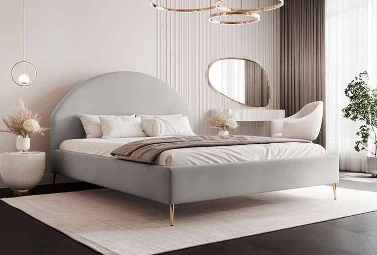 Łóżko tapicerowane PORTO SLIM dream velvet 202.17