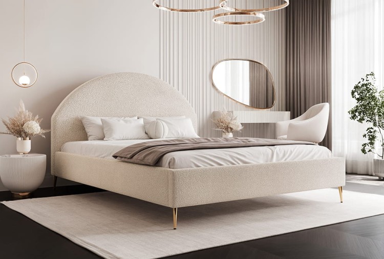 Łóżko tapicerowane PORTO SLIM quelle 02