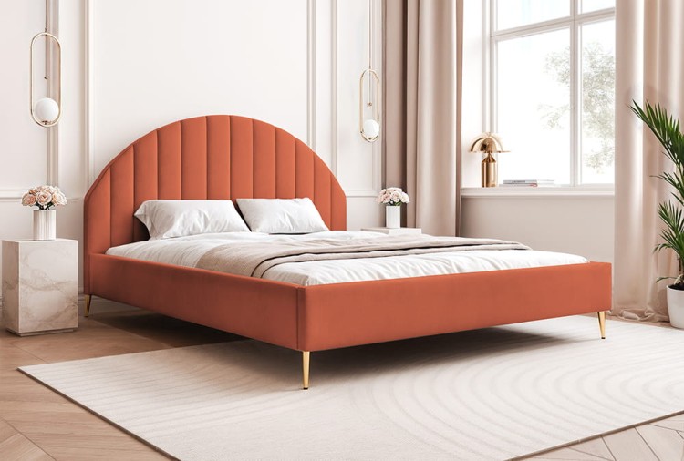 Łóżko tapicerowane WIERA SLIM dream velvet 202.42
