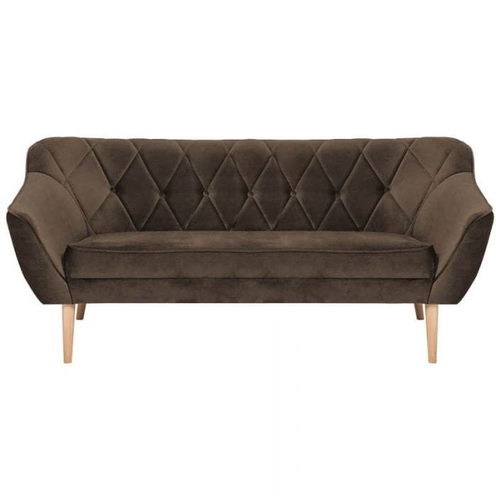 Sofa skandynawska SKANDO 3 Royal 06 brązowa