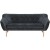 Sofa skandynawska SKANDO 3 Royal 28 grafitowa