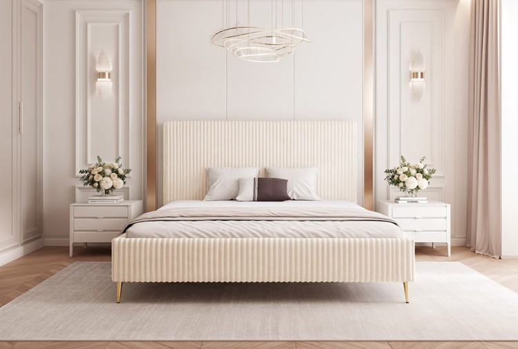 Łóżko tapicerowane SANTA SLIM Tilia 03 Front