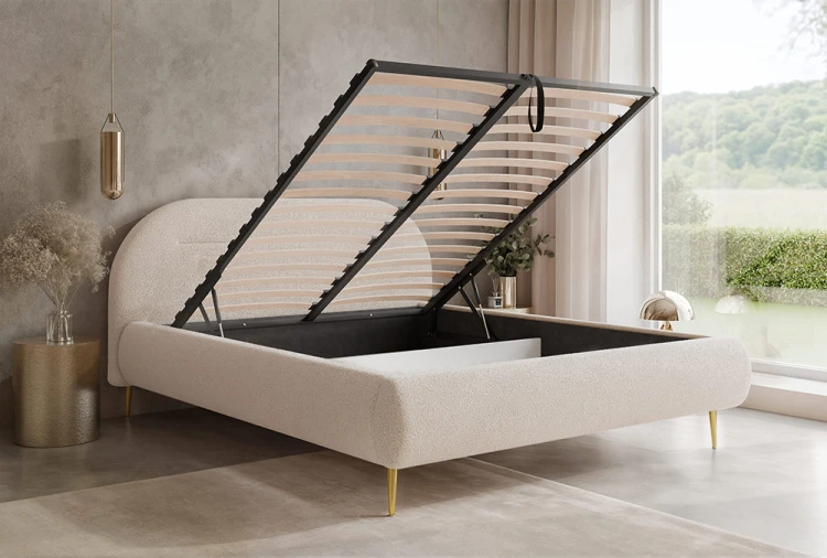 Łóżko tapicerowane ALORA SLIM Monte 03 stelaż metalowy