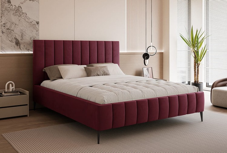 AKENO SLIM velutto_32_bordowy